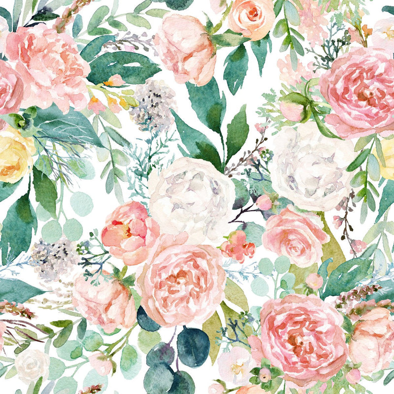 Cream Color Flowers Wallpaper