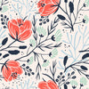 Attractive Red Flowers Wallpaper Fashionable