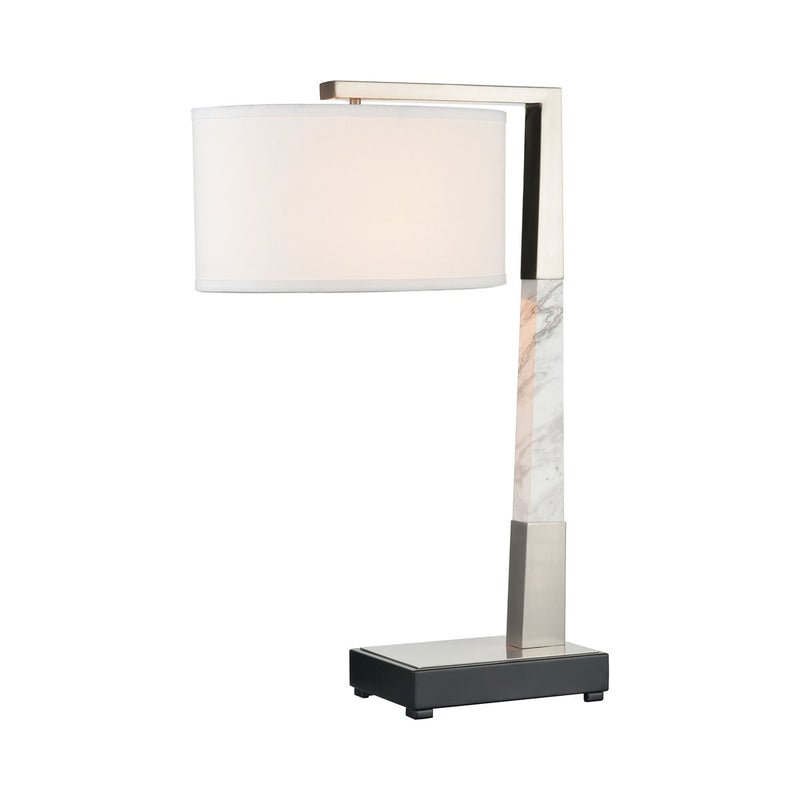 Lovecup LUXE TABLE LAMP IN BRUSHED NICKEL WITH USB CHARGING PORT L504