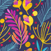 Dark Brightly Leaves Wallpaper