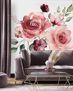 Modish Bouquet of Roses Wallpaper Chic