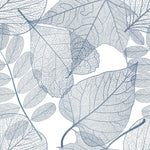 Fashionable Blue Leaves Wallpaper Fashionable Select