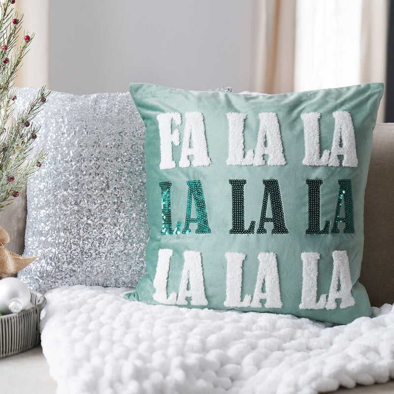Fa La La La Decorative Pillow