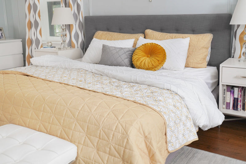 Diamond Clip Jacquard Duvet Cover 3 Piece Set