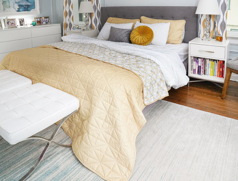 Diamond Clip Jacquard Duvet Cover 3 Piece Set