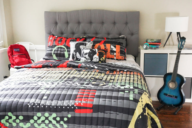 Rock N Roll Reversible Quilt Set