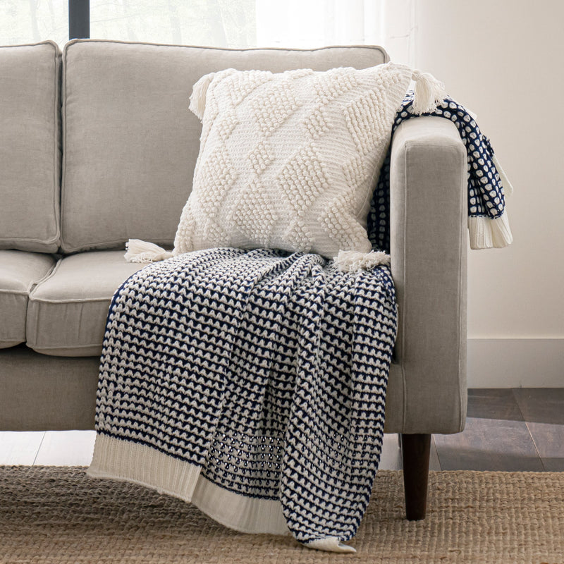 Chic And Soft Knitted Throw
