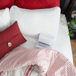 Linen Texture Woven Button Decorative Pillow Cover