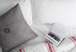 Linen Texture Woven Button Decorative Pillow Cover