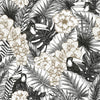 Black and White Toucan Pattern Wallpaper