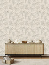 Fashionable Olive Tree Pattern Wallpaper Fashionable