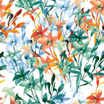 Modish Multicolored Flowers Wallpaper Tasteful
