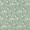 Tailored Tier Curtains in Daman Spruce Green Floral