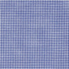 Rod Pocket Curtain Panels Pair in Farmhouse Dark Blue Gingham Check on White