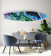 Psychadelic Blue Acrylic Surfboard Wall Art