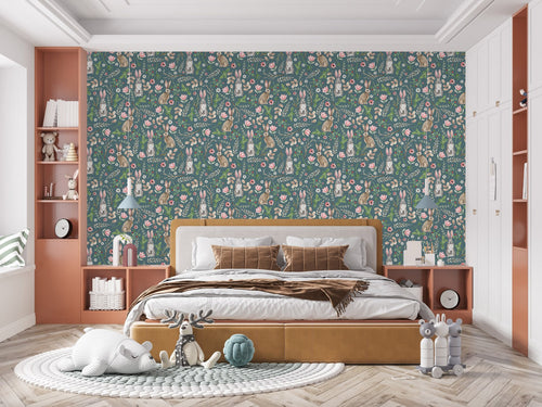 Hares Pattern Wallpaper
