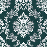 Dark Green Vintage Wallpaper