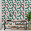 Pink Flamingos Pattern Wallpaper