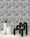 Black Water Colored Spots Wallpaper