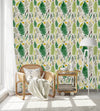 Modish Fern Leaves Wallpaper Smart