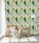 Modish Fern Leaves Wallpaper Smart