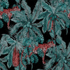 Black Wallpaper with Palms
