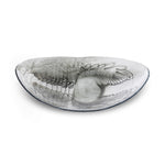 Lovecup Smoke Murano Glass Plate L733
