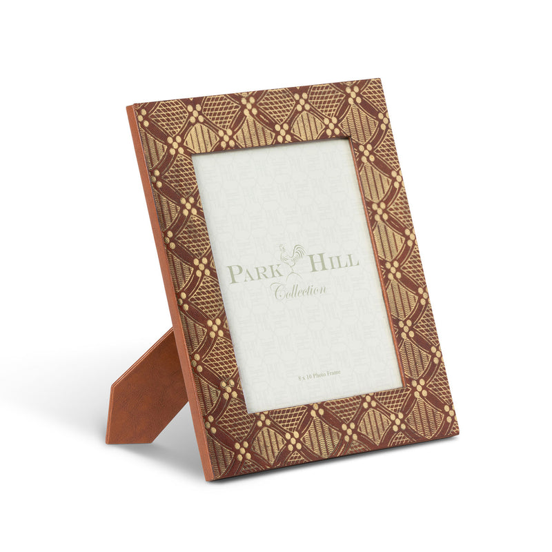 Lovecup Gold Embossed Leather Picture Frame L222