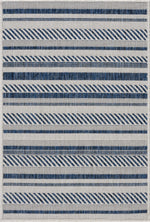 Olin White&Blue Performance Rug