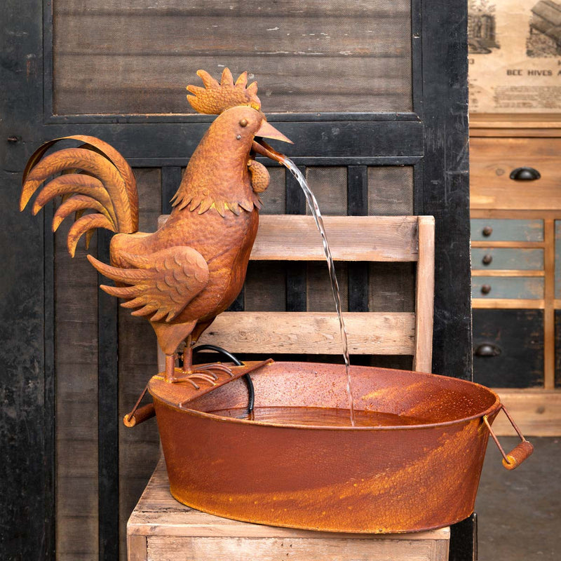 Lovecup Farmhouse Rooster Fountain L171