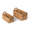 Lovecup Woven Water Hyacinth Rectangle Storage Basket L617