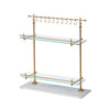 Lovecup White Marble and Brass Bistro Rack L057
