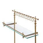 Lovecup White Marble and Brass Bistro Rack L057