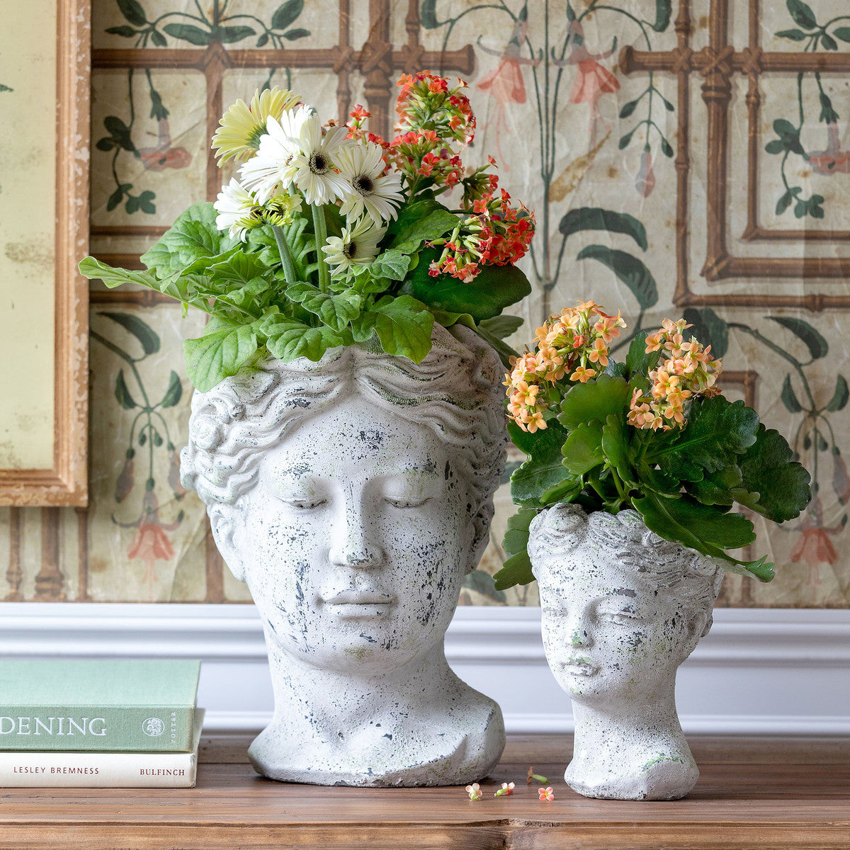 goddess planter pot Park Hill Concrete Bust Planter Large