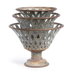 Lovecup Woven Metal Footed Bowl, Set of 3 L298