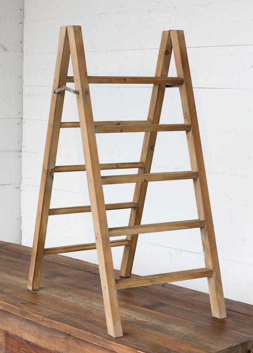 Table Top Reclaimed Wood Display Ladder L306