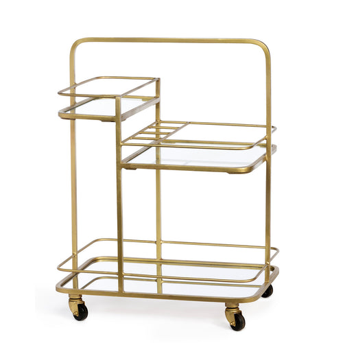 Lovecup Gold Iron Urban Bar Cart L271