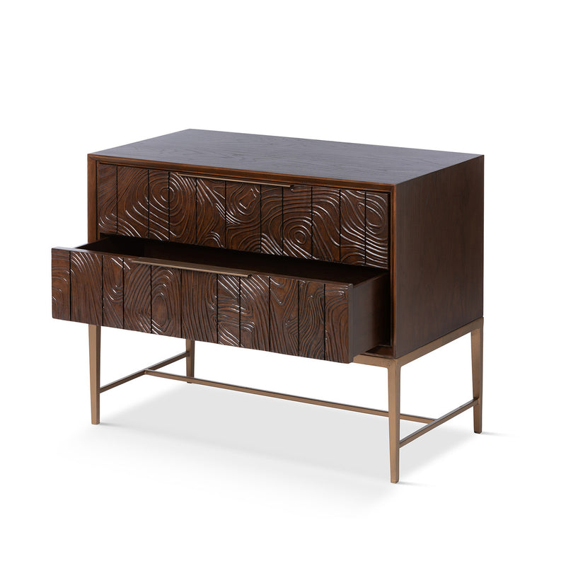 Lovecup Addison Faux Bois 2-Drawer Chest L059
