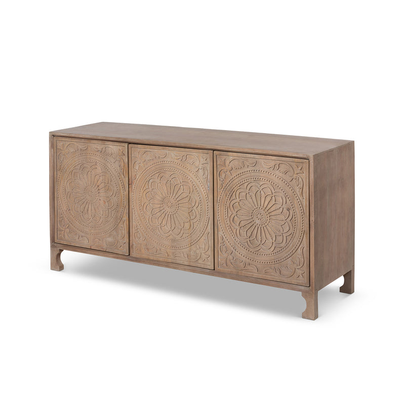 Lovecup Artisan Hand Carved Wood Sideboard L189