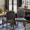 Lovecup Gray Stripe Dining Chair L461