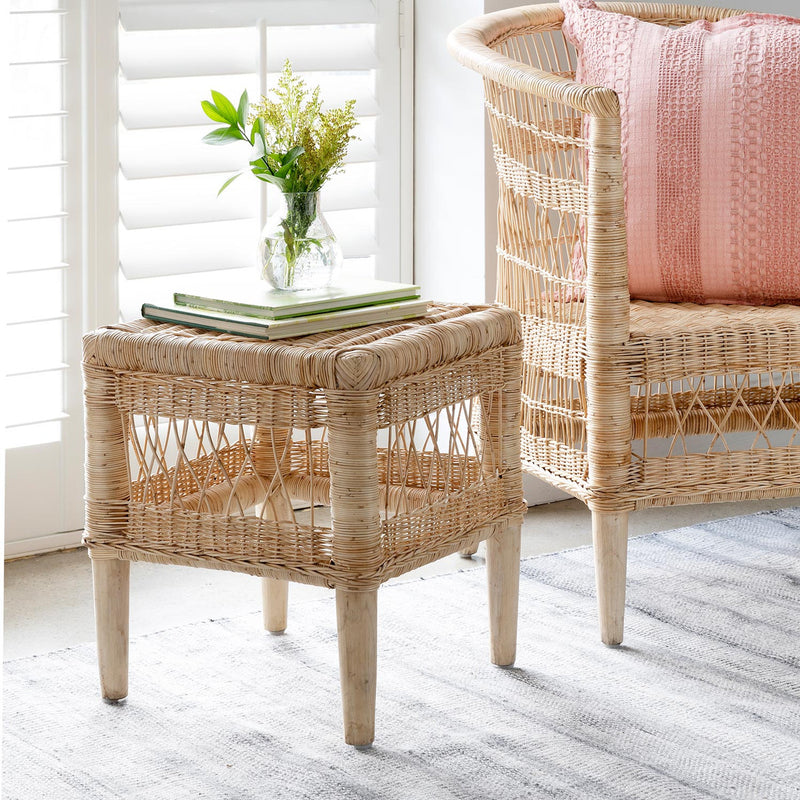 Lovecup Brianna Rattan Indoor Side Table L668