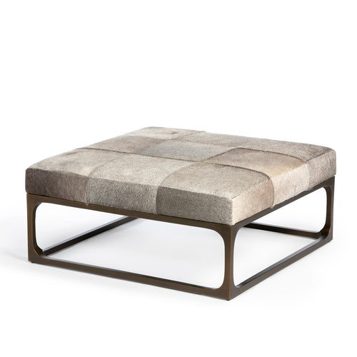 Cowhide Square Ottoman L745