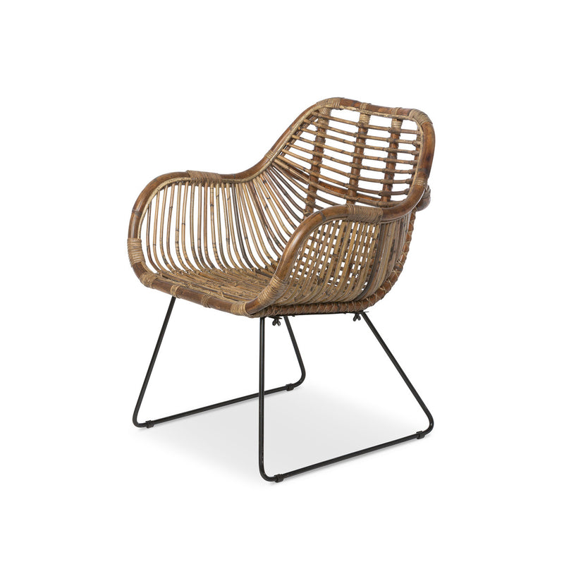 Miller Iron Rattan Accent Chair L003