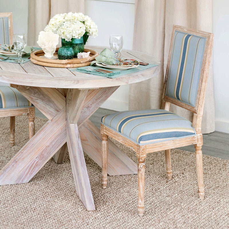 Lovecup Coastal Cottage Upholstered Dining Chair L009
