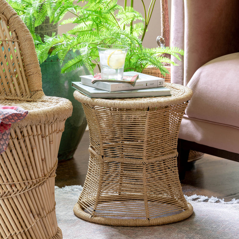 Lovecup Sandy Beach Woven Rope Side Table L010
