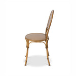 Lovecup Bamboo and Cane Look Metal Bistro Chair L695