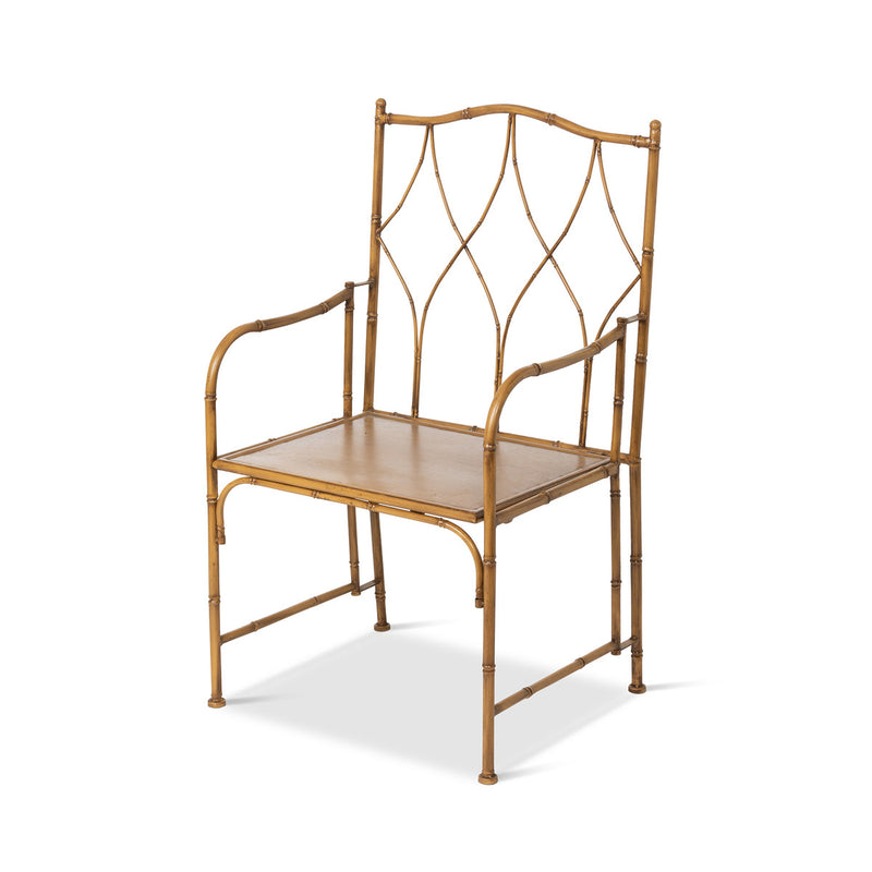 Lovecup Bamboo Look Metal Porch Chair L696