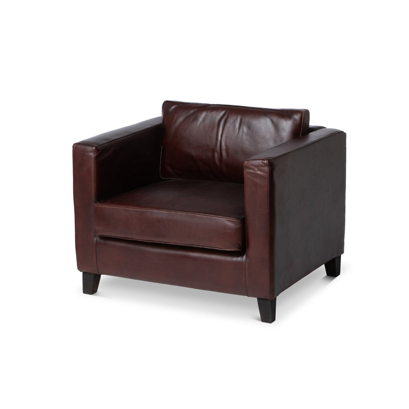 Kendall Square Backed Vegan Leather Chair L010