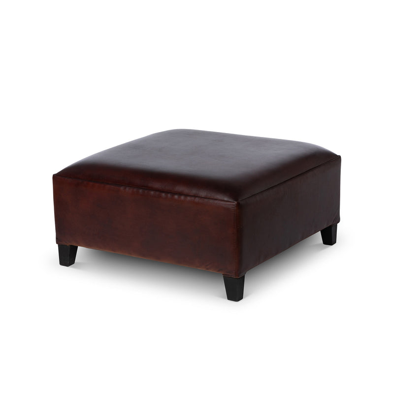 Kennedy Leather Ottoman L153