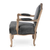 Lovecup Camilla Grey Velvet Upholstered Arm Chair L192
